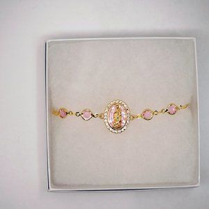Adjustable Virgin Mary Bracelet
